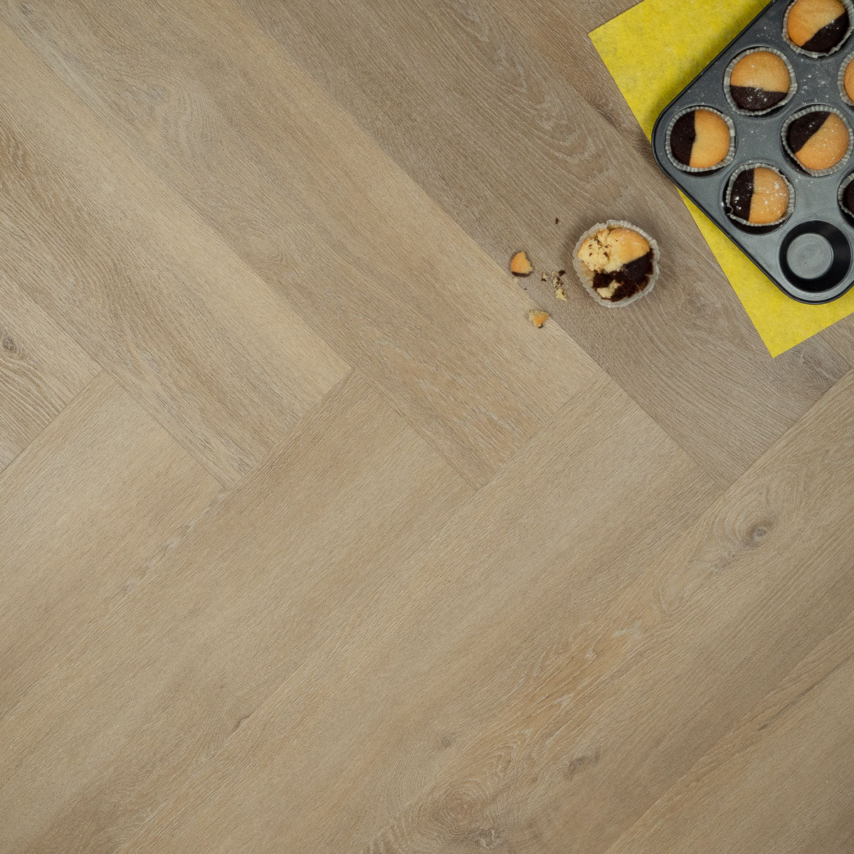 DD PVC klik brede visgraat honing