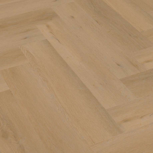 Floorlife YUP Leyton herringbone dryback warm oak