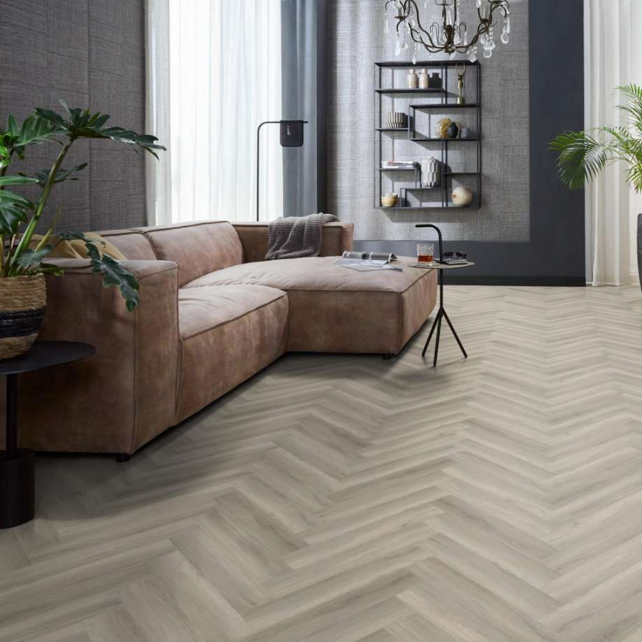 Floorlife YUP herringbone click SRC grey