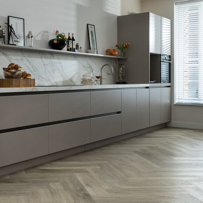 DD PVC klik brede visgraat pepermunt