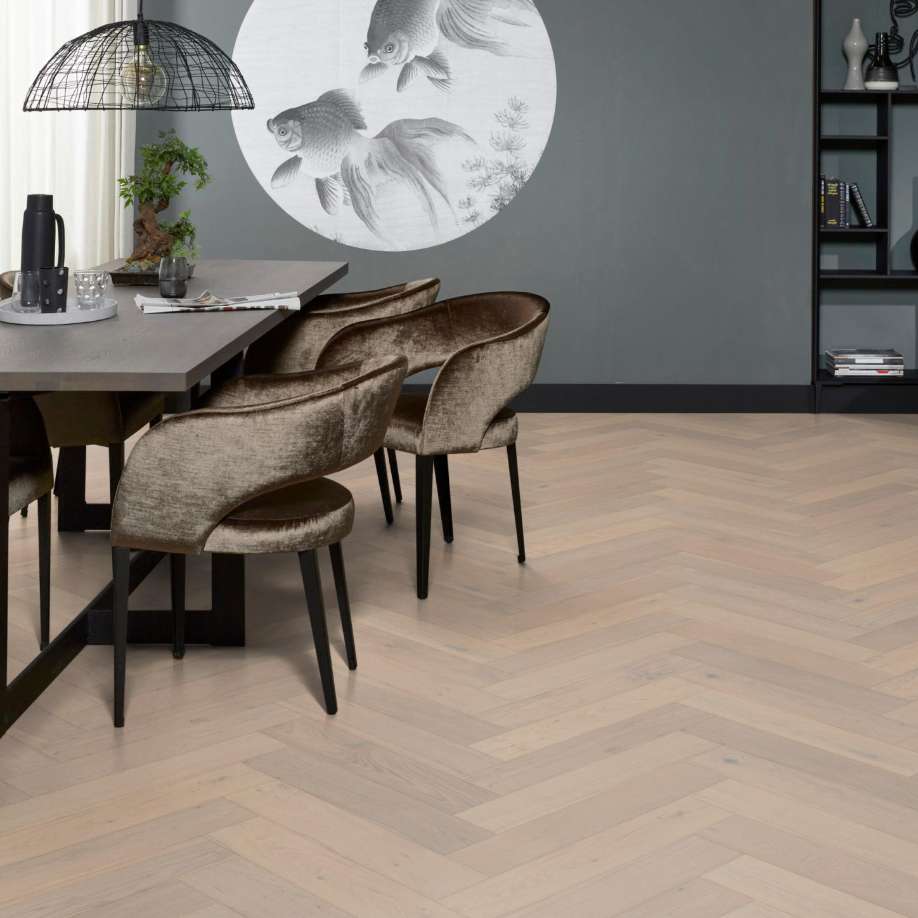 Floorlife Beverly Hills visgraat rustiek wit 4102