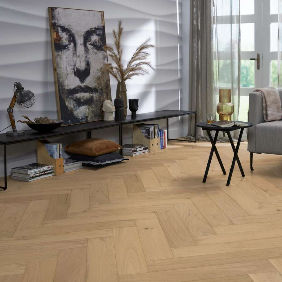 Floorlife Beverly Hills visgraat rustiek blank 4105