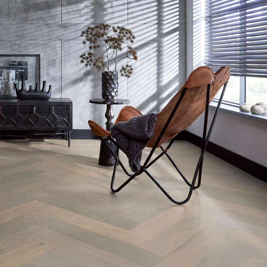 Floorlife Beverly Hills visgraat rustiek dubbel gerookt wit 4104