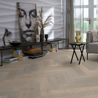 Floorlife Beverly Hills visgraat rustiek dubbel gerookt wit 4104