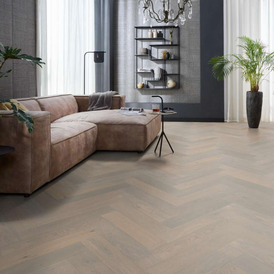 Floorlife Beverly Hills visgraat rustiek dubbel gerookt wit 4104
