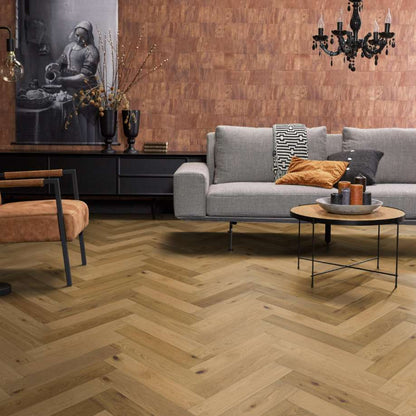Floorlife Beverly Hills visgraat rustiek dubbel gerookt naturel 4103