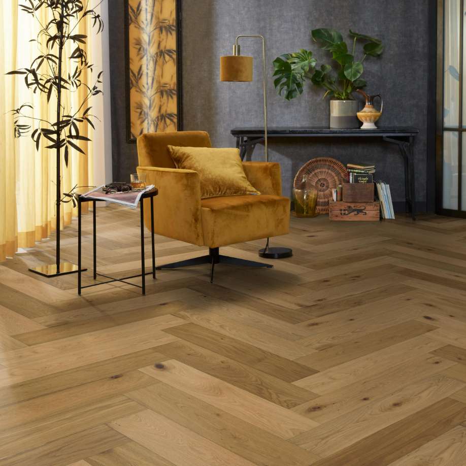 Floorlife Beverly Hills visgraat rustiek dubbel gerookt naturel 4103