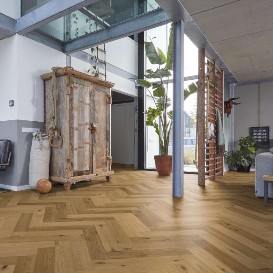 Floorlife Beverly Hills visgraat rustiek dubbel gerookt naturel 4103