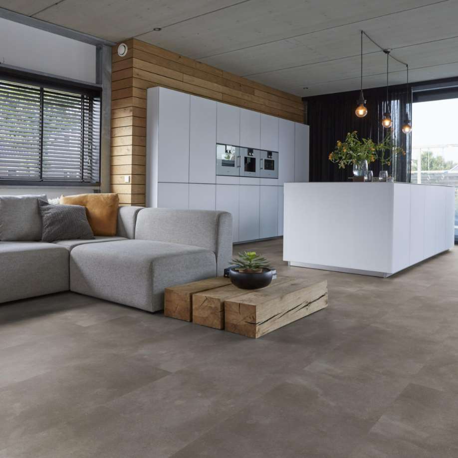 Floorlife Ealing click SRC warm grey