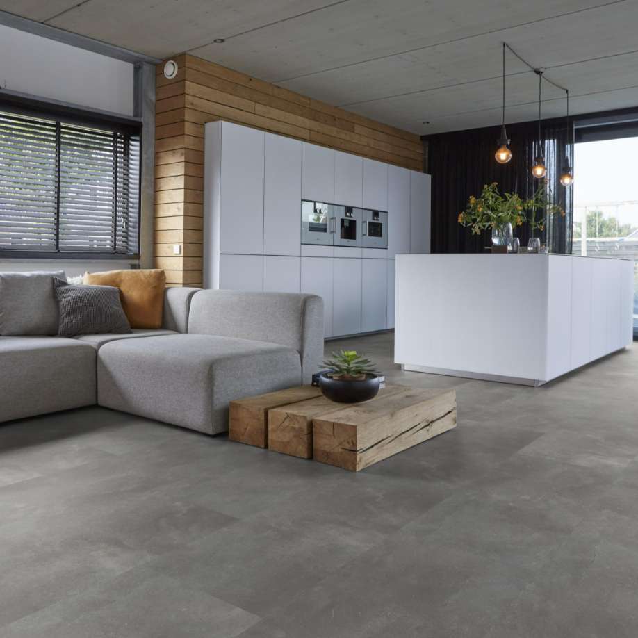 Floorlife Ealing dryback dark grey