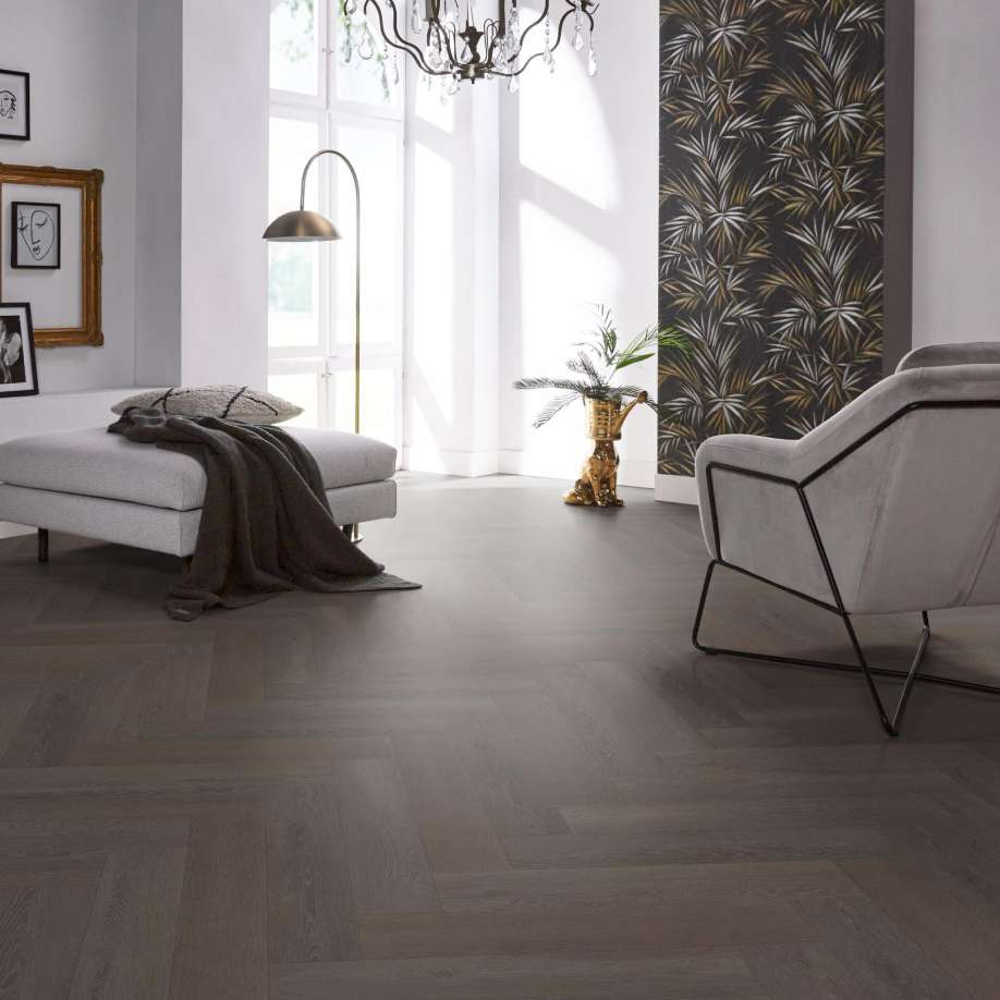 vtwonen Herringbone click SRC charcoal