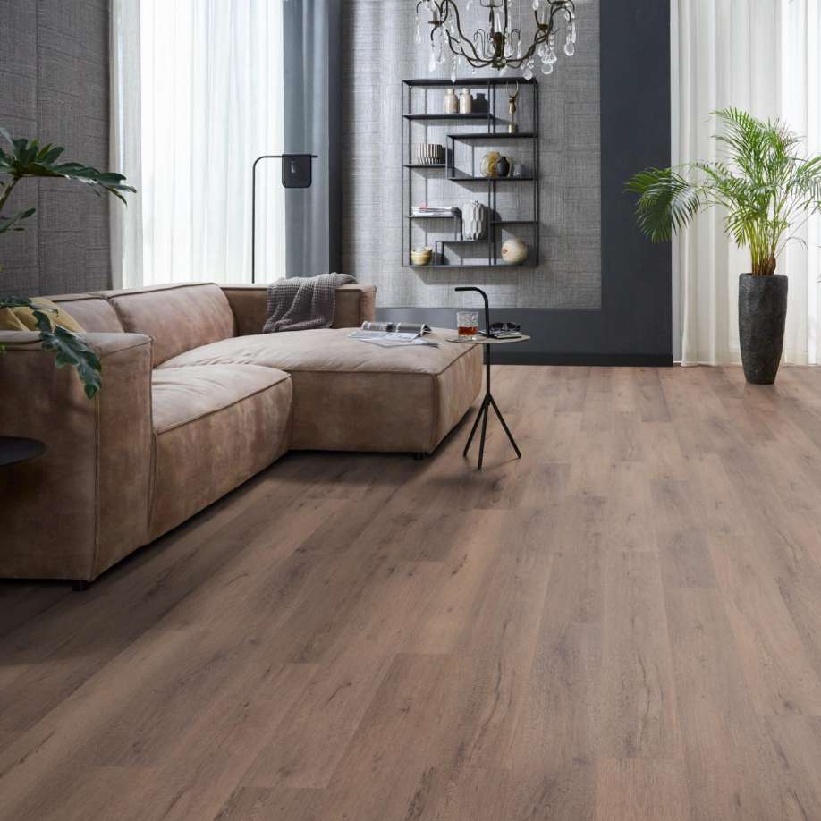 Floorlife Livingston grijsbruin eiken