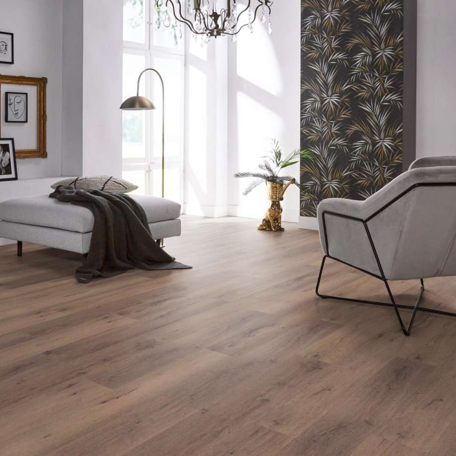 Floorlife Livingston grijsbruin eiken
