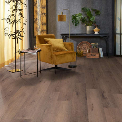 Floorlife Livingston grijsbruin eiken