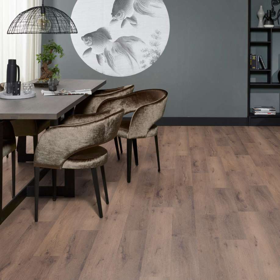 Floorlife Livingston grijsbruin eiken