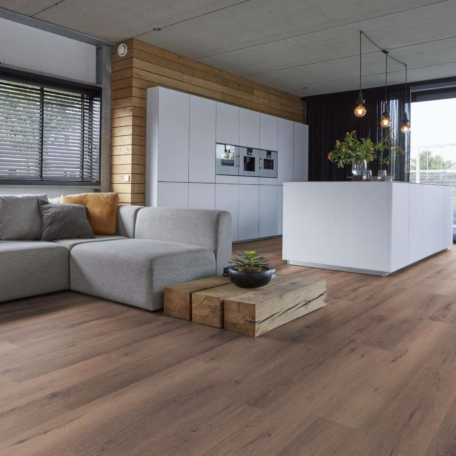 Floorlife Livingston grijsbruin eiken