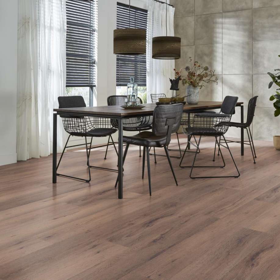 Floorlife Livingston grijsbruin eiken