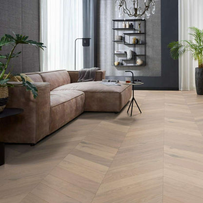 Floorlife Silver Lake hongaarse punt rustiek wit 7501