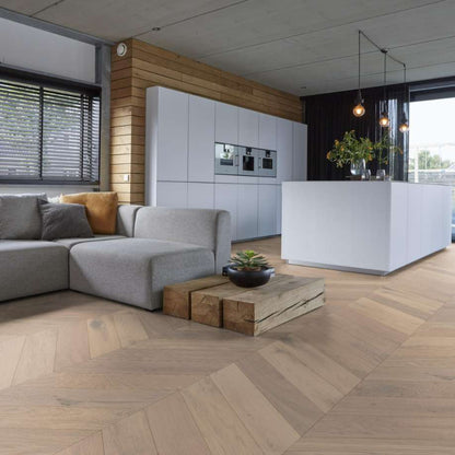 Floorlife Silver Lake hongaarse punt rustiek wit 7501