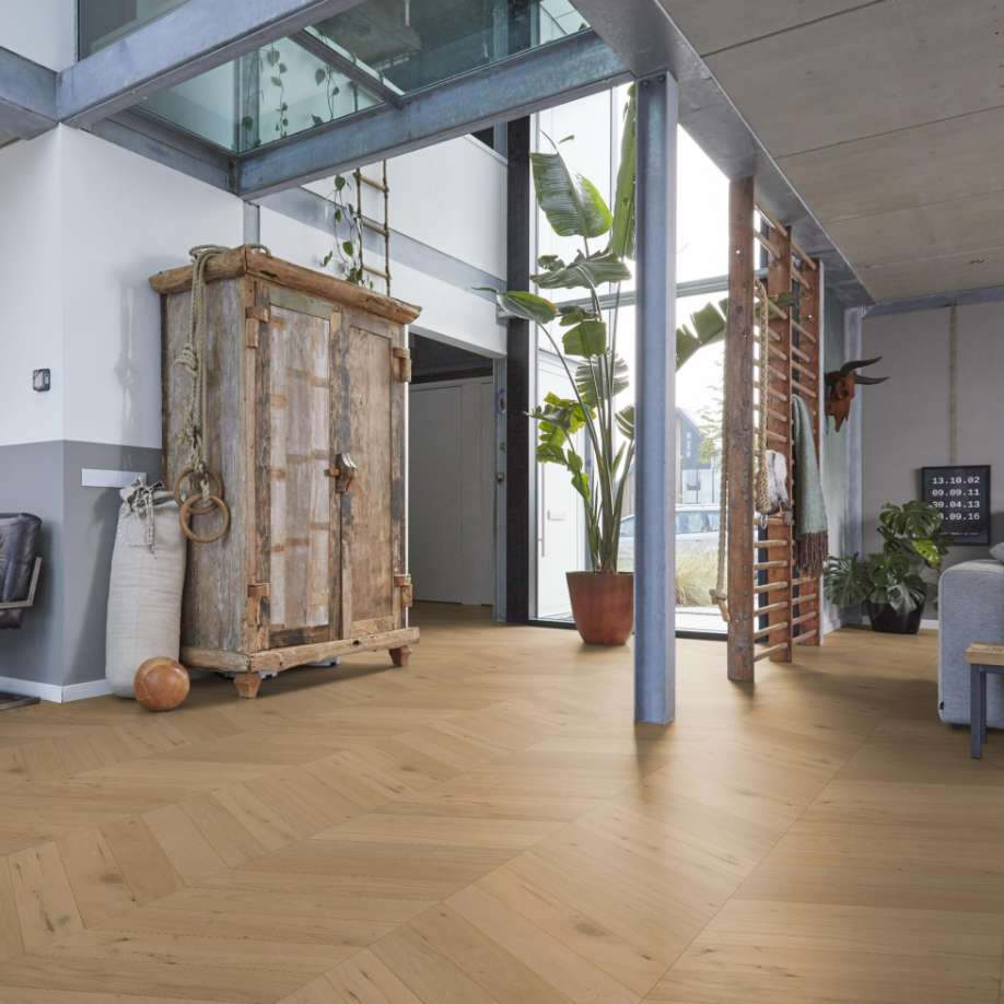 Floorlife Silver Lake hongaarse punt rustiek blank 7503