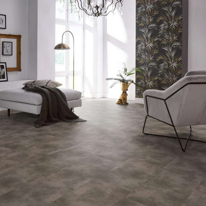 Floorlife The Rocks dryback mid grey