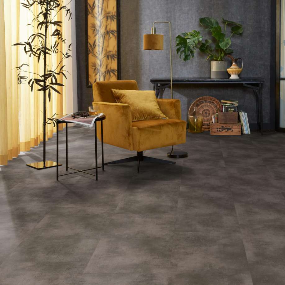 Floorlife The Rocks dryback mid grey