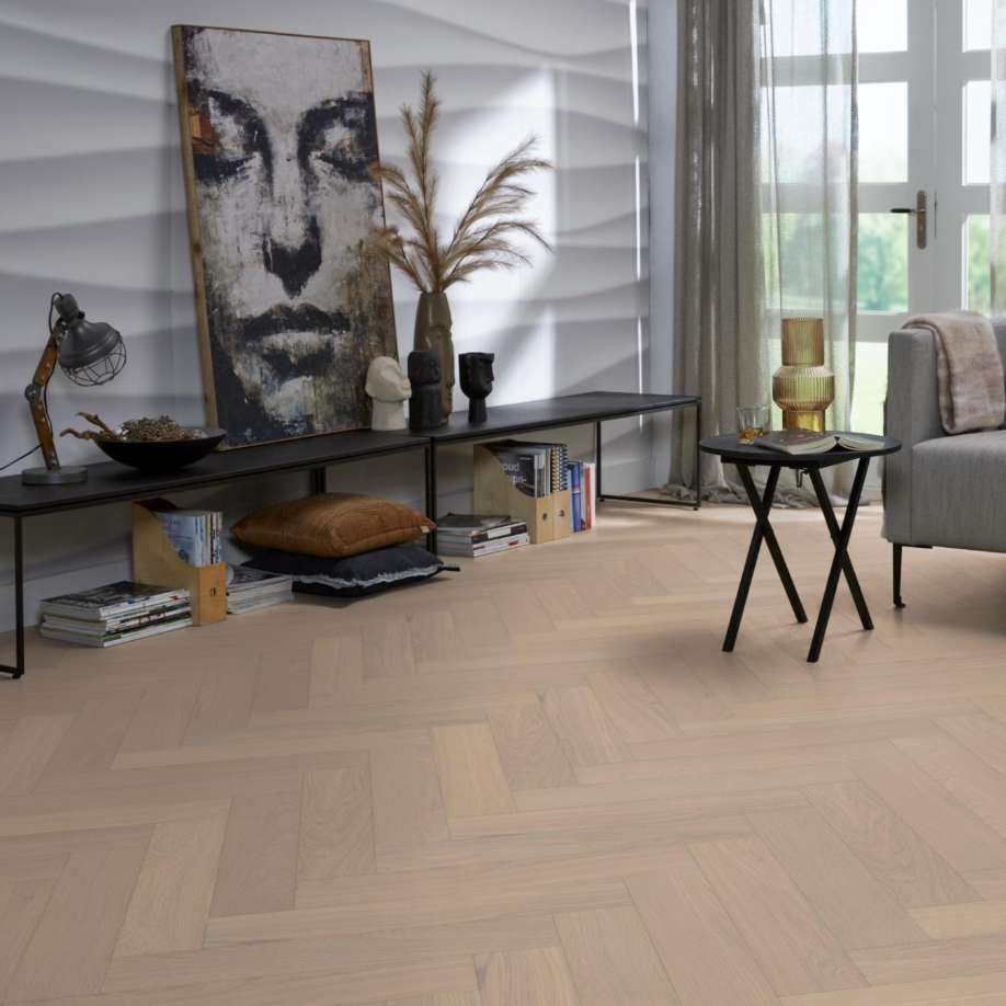 Floorlife Van Nuys visgraat select wit 4802