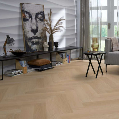 Floorlife YUP Fulham herringbone dryback natural oak