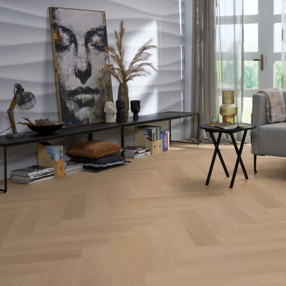 Floorlife YUP Fulham herringbone dryback dark oak