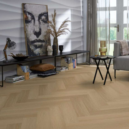 Floorlife YUP Fulham herringbone dryback warm oak