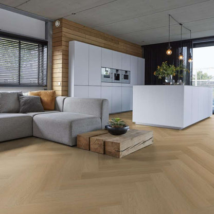 Floorlife YUP Fulham herringbone dryback warm oak