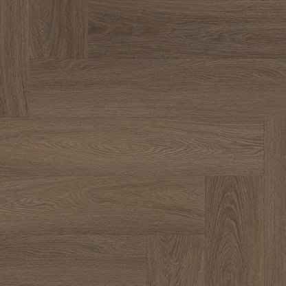 Floorlife YUP Fulham herringbone dryback brown