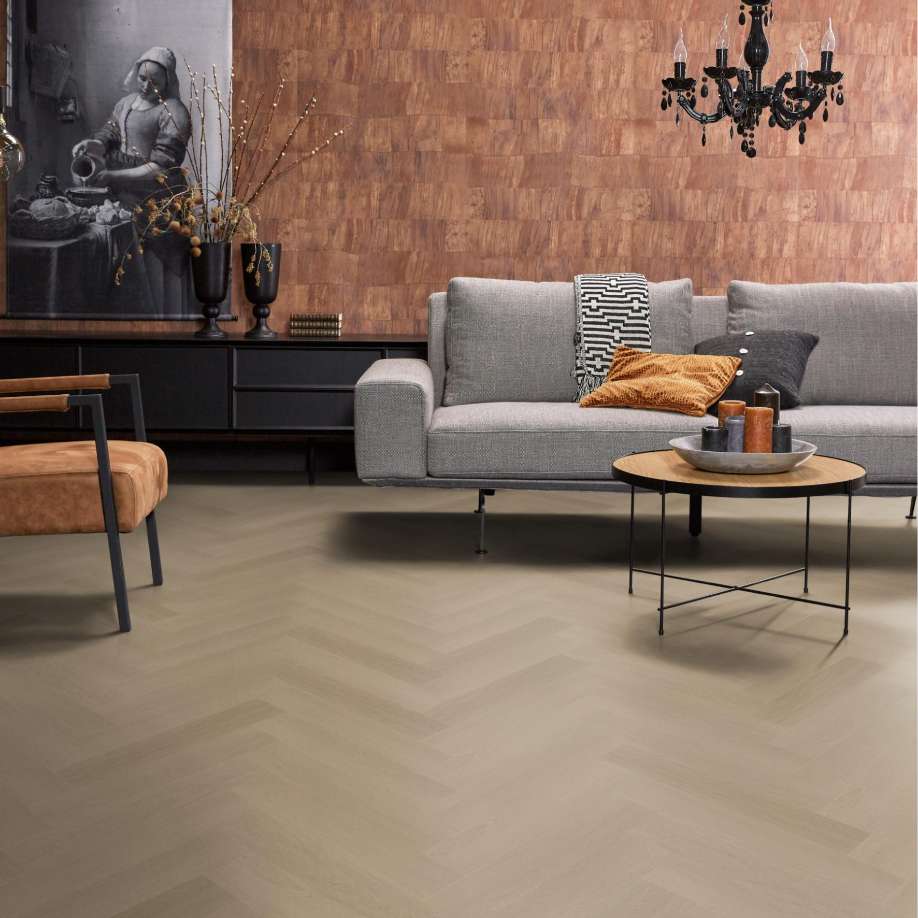 Floorlife YUP Fulham herringbone click SRC smoky