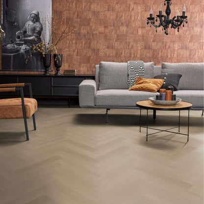 Floorlife YUP Fulham herringbone click SRC smoky