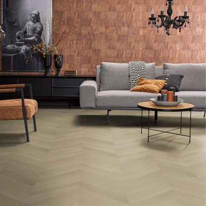 Floorlife YUP Fulham chevron dryback natural oak
