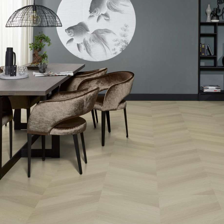 Floorlife YUP Fulham chevron dryback smoky