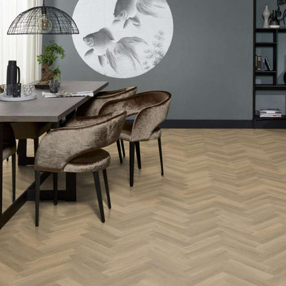 Floorlife YUP Herringbone dryback small natural