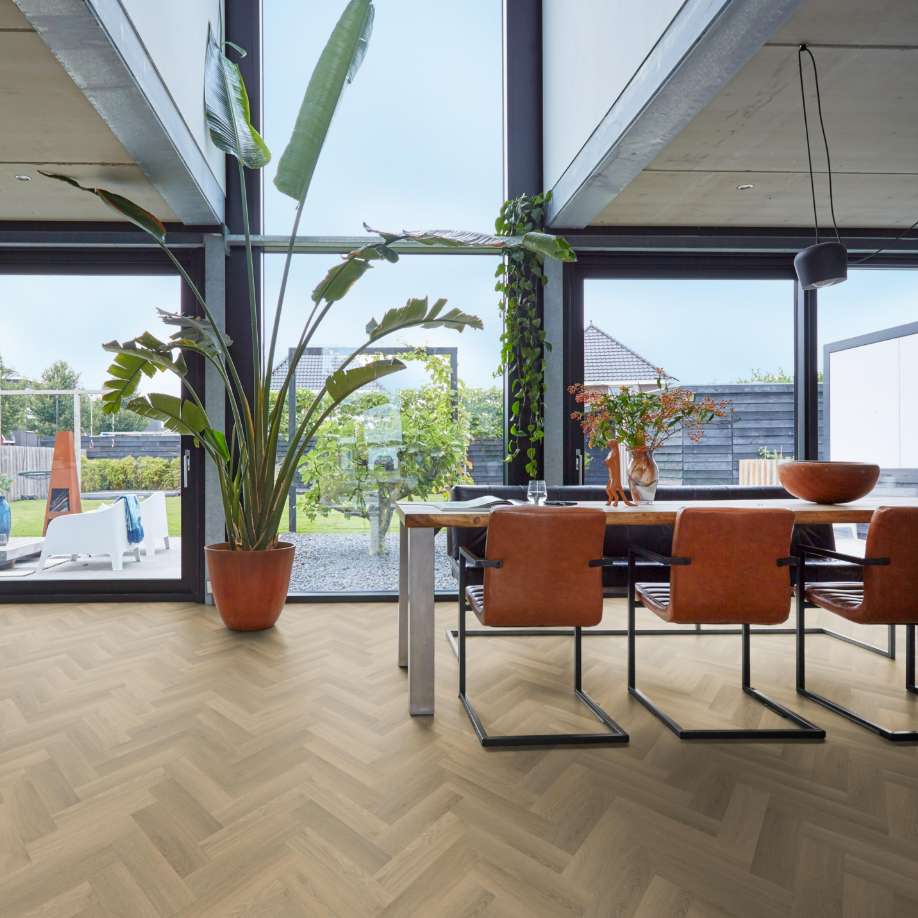 Floorlife YUP Herringbone dryback small natural