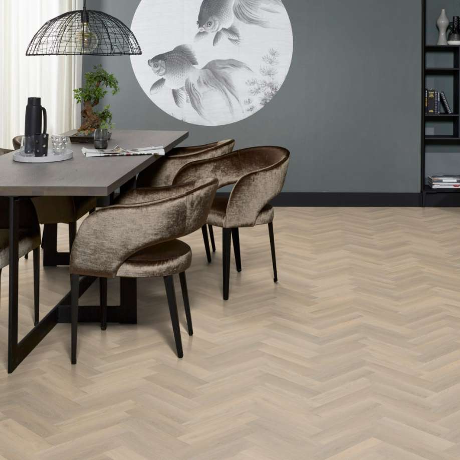 Floorlife YUP Herringbone dryback small beige