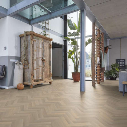 Floorlife YUP Herringbone dryback small beige