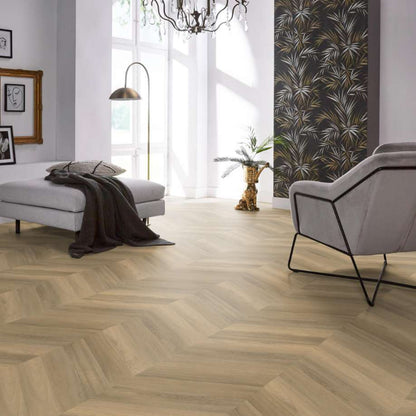 Floorlife YUP Chevron dryback natural