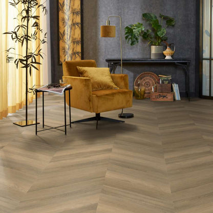 Floorlife YUP Chevron dryback natural