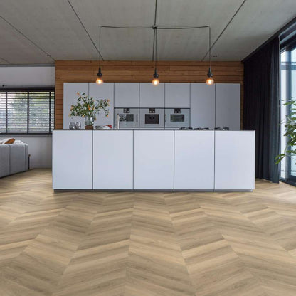 Floorlife YUP Chevron dryback beige