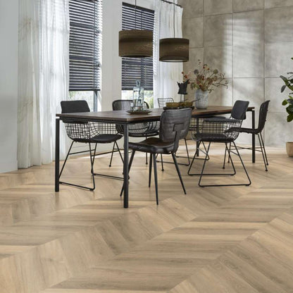Floorlife YUP Chevron dryback beige