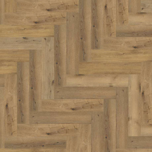 Floorlife YUP Herringbone dryback dark oak