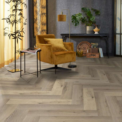 Floorlife YUP Herringbone dryback light oak