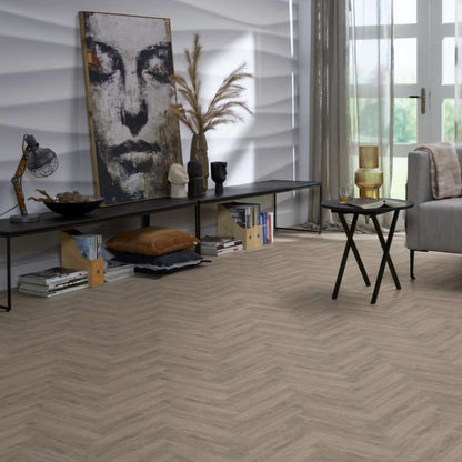 Floorlife YUP Herringbone dryback smoky