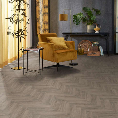 Floorlife YUP Herringbone dryback smoky