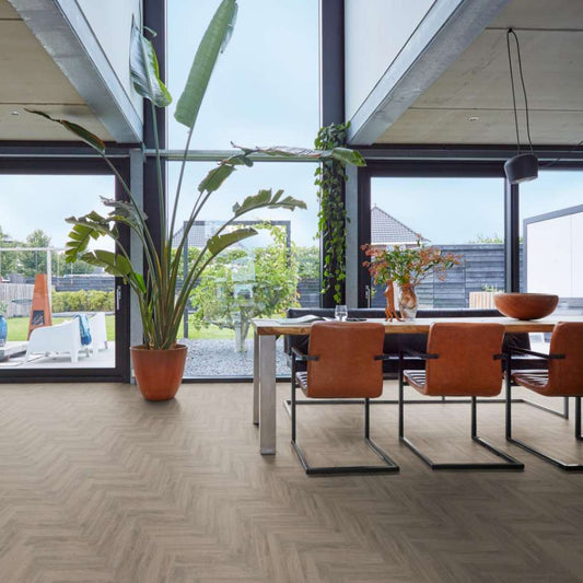 Floorlife YUP Herringbone dryback smoky