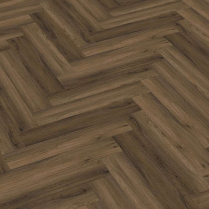 Floorlife YUP Herringbone dryback warm brown